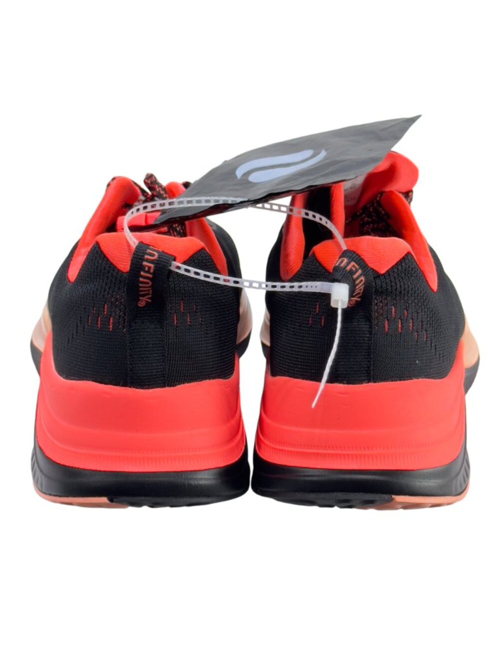 INFINITY Women's Infinite Black/Neon Coral Athletic Lace Up Nursing Shoes Size 8 - Picture 6 of 13